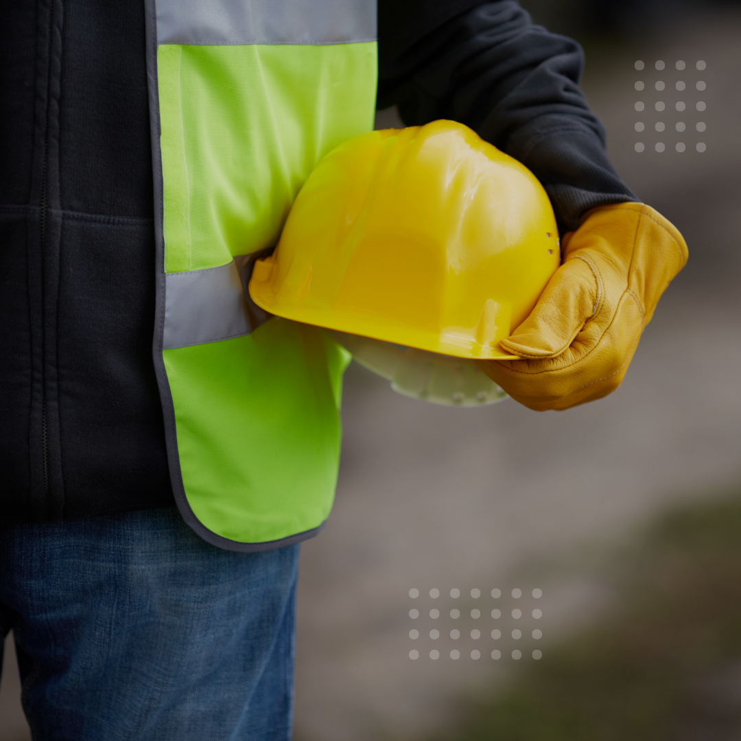 Construction workers building a structure